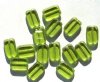 15 12mm Transparent Olive Rectangle Window Beads